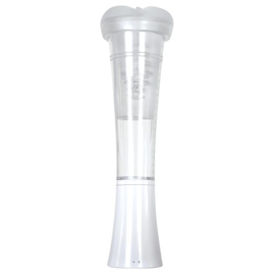 Zero Tolerance - masturbátor s vibracemi a sáním - dobíjecí - průhledný