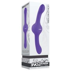   Evolved Naše Gyro Vibe - akumulátorový dvojitý vibrátor (fialový)