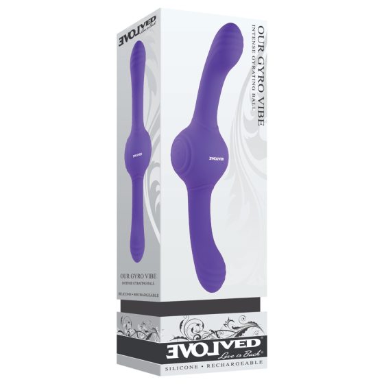 Evolved Naše Gyro Vibe - akumulátorový dvojitý vibrátor (fialový)