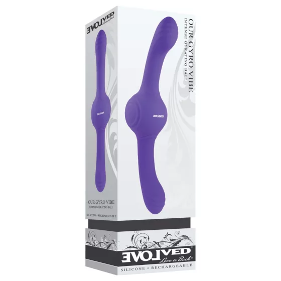 Evolved - duální vibrátor s rotační funkcí - dobíjecí, fialový