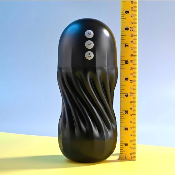 Playboy Solo Stroker - akumulátorový stimulační masturbátor (černý)