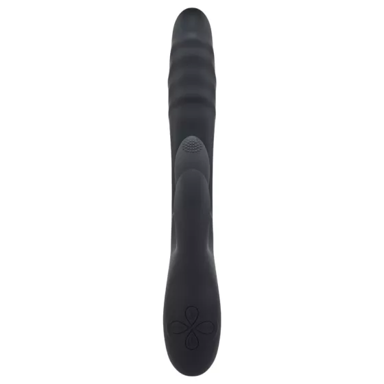 Playboy Rapid Rabbit - vibrátor s ramínkem na klitoris - dobíjecí - černý
