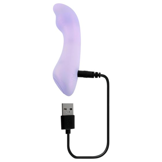 / Playboy Euphoria - dobíjecí, vodotěsný vibrátor pro bod G (fialový)