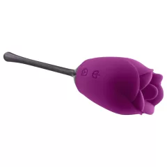   Playboy - vibrátor s jazýčkem - vodotěsný, nabíjecí - fialový