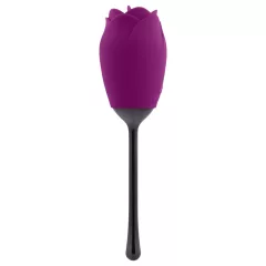   Playboy - vibrátor s jazýčkem - vodotěsný, nabíjecí - fialový