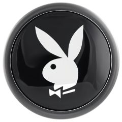 Playboy Tux - anální kolík - malý (stříbrný)