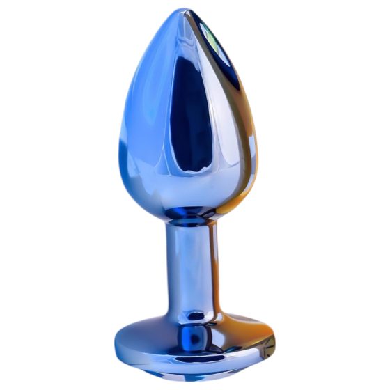 Playboy Tux - anální kolík - malý - stříbrný