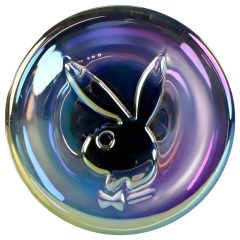 / Playboy Jewels - vlnité skleněné dildo (průhledné)