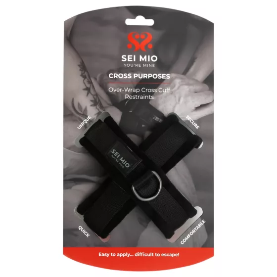 Sei Mio - křížové pouta - černá