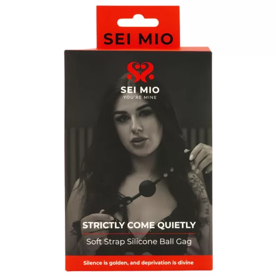 Sei Mio - kuličkový roubík - černý