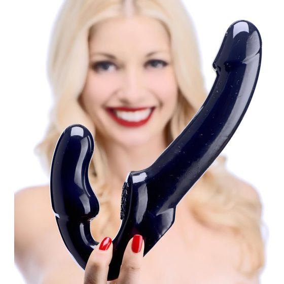 Strap U Revolver - připínací dildo bez pásku (černé)