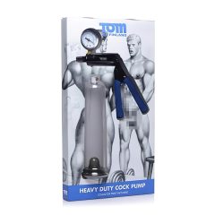   Tom Heavy Duty - vakuová pumpa na penis s kovovou pákou (průhledná)