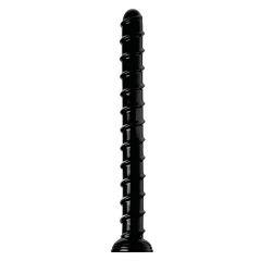   Hosed Swirl Tchick Anální Had 18 - anální dildo (černé)