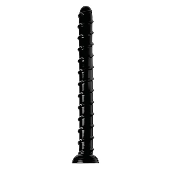 Hosed Swirl Tchick Anální Had 18 - anální dildo (černé)