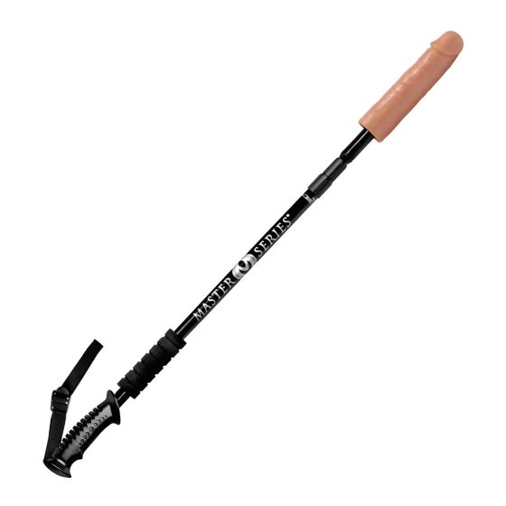/ Master Series Dick Stick - teleskopická tyč s dildem (černá-přírodní)