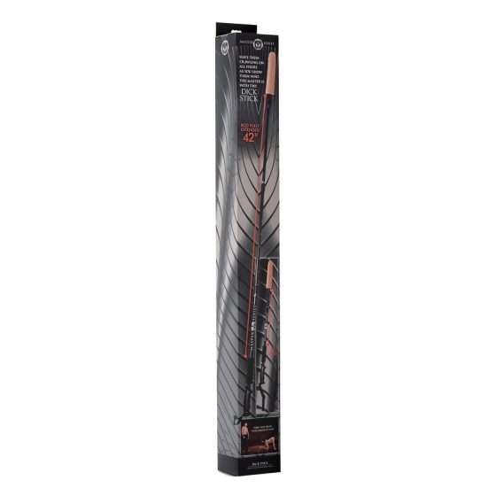 / Master Series Dick Stick - teleskopická tyč s dildem (černá-přírodní)