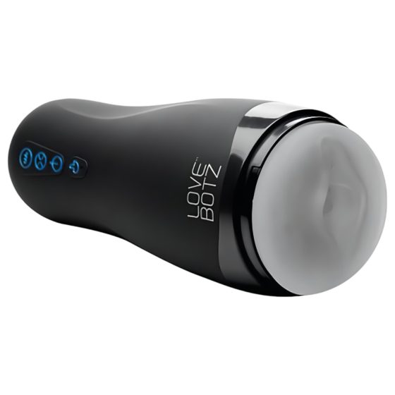 Lovebotz - automatický masturbátor s vodotěsným sáním a vibracemi - černý