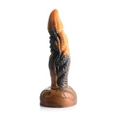   Ravager - texturované silikonové dildo Creature Cocks - 20 cm (oranžové)