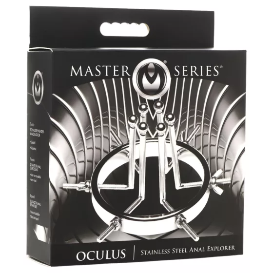 XR Brands Oculus - anální dilatátor - nerezová ocel - stříbrná