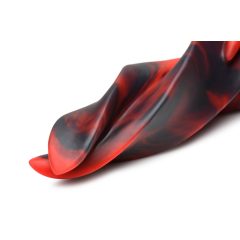   Creature Cocks Hell Kiss - zkroucené silikonové dildo - 19 cm (červené)