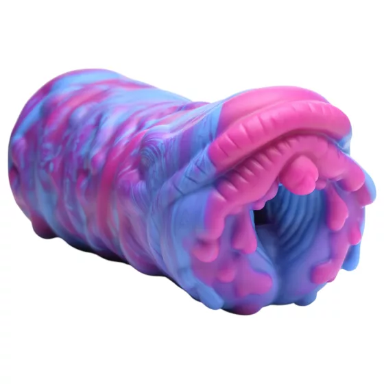 Creature Cocks Cyclone - silikonová mimozemská umělá vagína (fialovo-růžová)