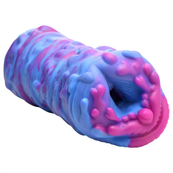 Creature Cocks Cyclone - silikonová mimozemská umělá vagína (fialovo-růžová)