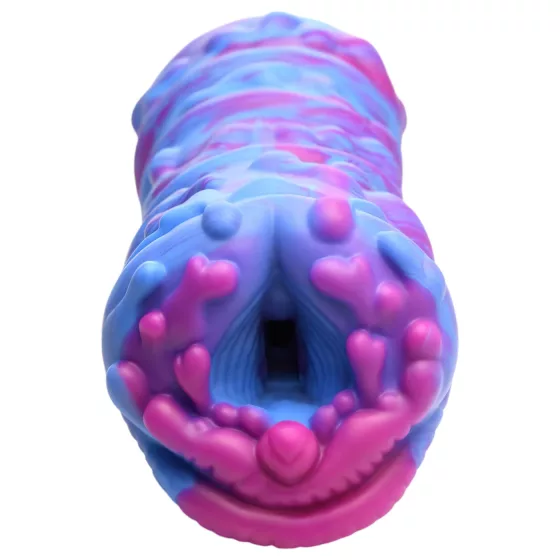 Creature Cocks Cyclone - silikonová mimozemská umělá vagína (fialovo-růžová)