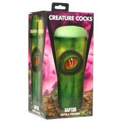   Creature Cocks Raptor - umělá vagína v plášti plaza (černo-zelená)