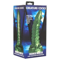   Creature Cocks Cockness Monster - silikonové dildo se svorkami (zelené)