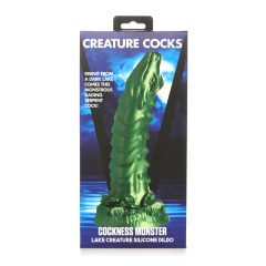   Creature Cocks Cockness Monster - silikonové dildo se svorkami (zelené)