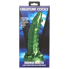   Creature Cocks Cockness Monster - silikonové dildo se svorkami (zelené)