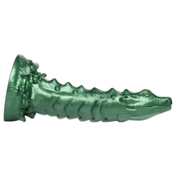 Creature Cocks Cockness Monster - silikonové dildo se svorkami (zelené)