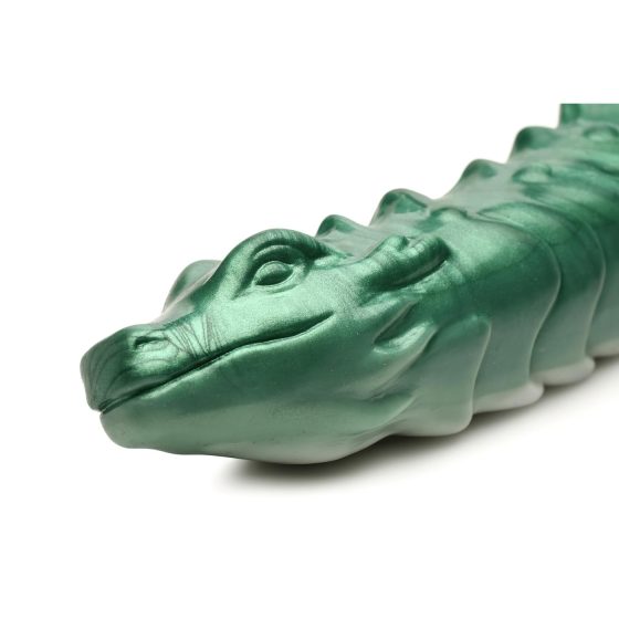 Creature Cocks Cockness Monster - silikonové dildo se svorkami (zelené)