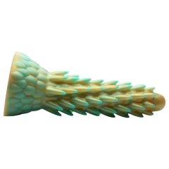 Stegosaurus - silikonové dildo - 20 cm (zelené)