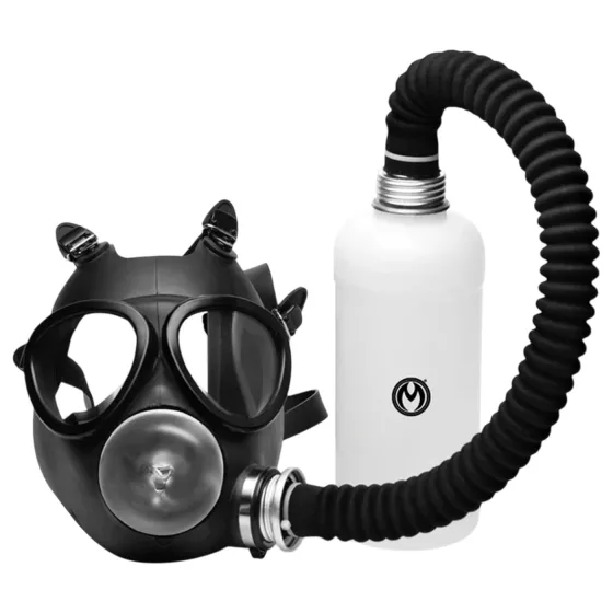 XR Brands - 2v1 maska na orální sex a inhalátor aroma - černá
