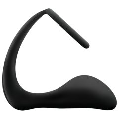   Anal Adventures Platinum - anální dildo s penisovým kroužkem (černé)
