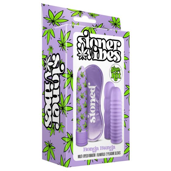 Stoner Bonga Bunga - sada tyčových vibrátorů (4 kusy) - fialová