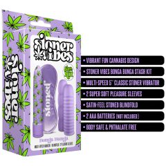   Stoner Bonga Bunga - sada tyčových vibrátorů (4 kusy) - fialová