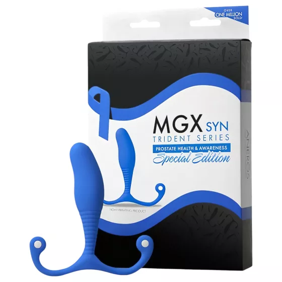 Aneros MGX Syn Trident - prostatický dildo (modré)