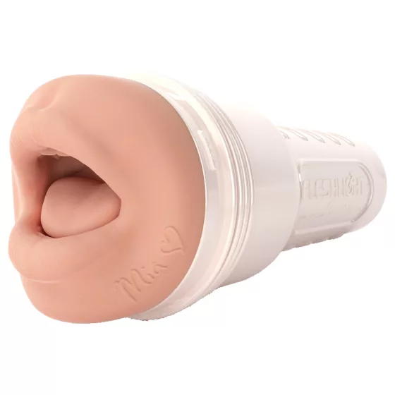 Fleshlight Mia Malkova - realistický masturbátor ústa - tělová barva