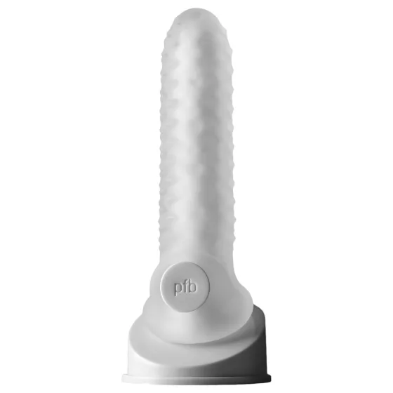 Perfect Fit - Fat Boy Checker Box - návlek na penis (17 cm, bílý)