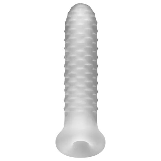Perfect Fit - Fat Boy Checker Box - návlek na penis (17 cm, bílý)