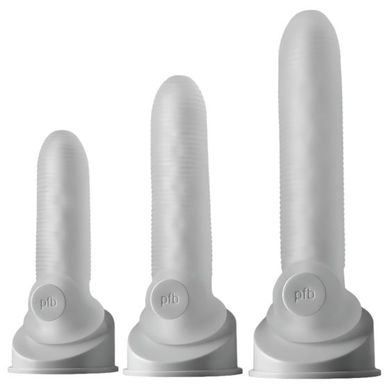 Fat Boy Micro Ribbed - návlek na penis (15 cm) - bílý