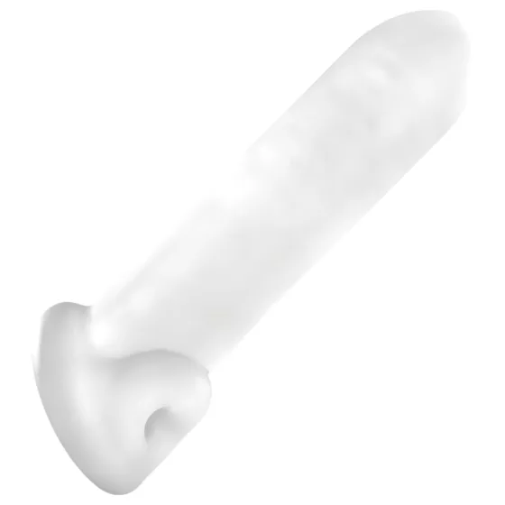 Perfect Fit - Fat Boy Original Ultra Fat - návlek na penis (19 cm, bílý)