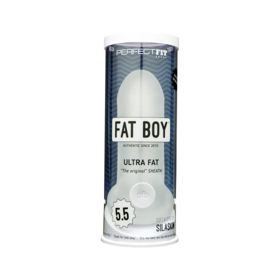 Fat Boy Original Ultra Fat - návlek na penis (15 cm) - bílý