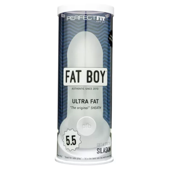 Perfect Fit - Fat Boy Original Ultra Fat - návlek na penis (15 cm, bílý)