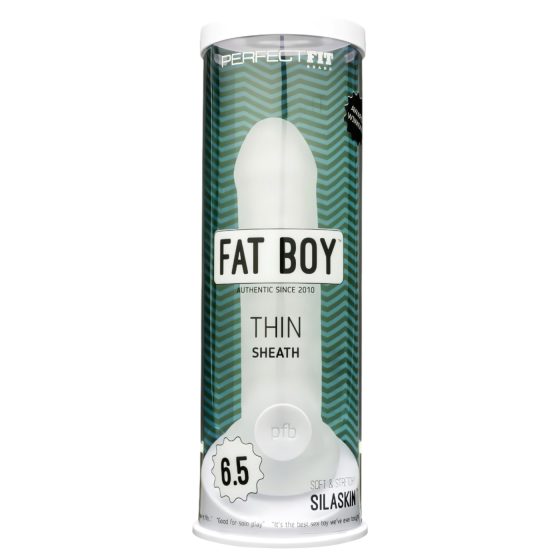 Fat Boy Thin - penisový návlek (17 cm) - bílý