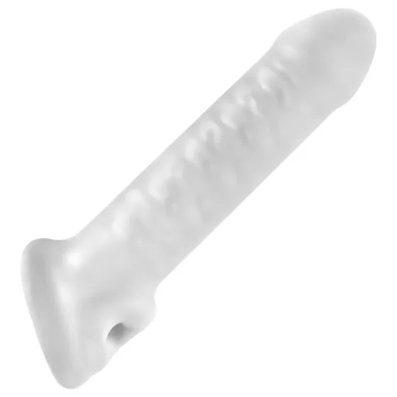 Perfect Fit - Fat Boy Thin - návlek na penis (17 cm, bílý)