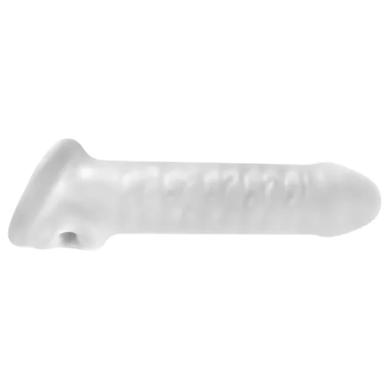 Perfect Fit - Fat Boy Thin - návlek na penis (17 cm, bílý)
