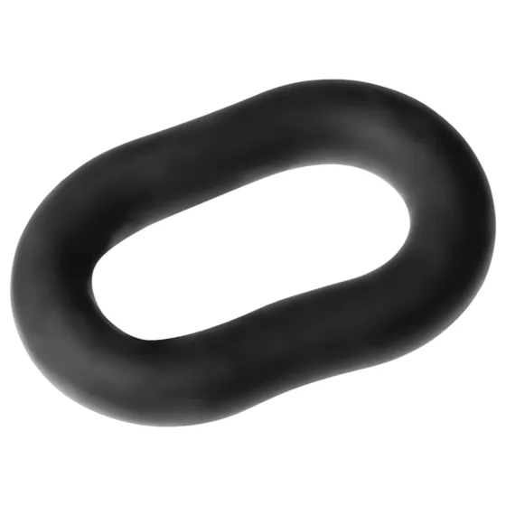 Perfect Fit - tlustý erekční kroužek na penis - černý 15 cm